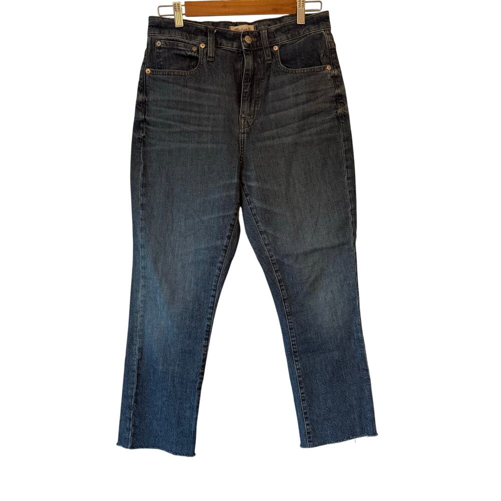 Madewell The High Rise Slim Boy dark wash jeans